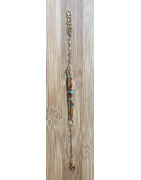 Bracelet ethnique rouge et turquoise