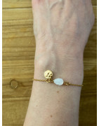 Bracelet feuille de nacre