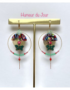 Créoles "Bonne Humeur" Josephine Papillon