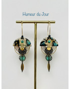 Créoles "Bonne Humeur" "Plume Iroquoise"