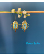 Créoles medaille bleu
