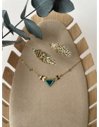 Collier triangle tissé