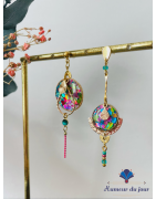 Clous "disco asymétriques" multicolores