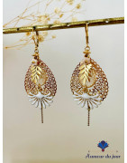 Dormeuses Gouttes "Paradise Blanches"