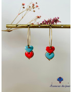 Créoles "2 Coeurs"