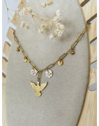 Collier gris gris "Aigle"
