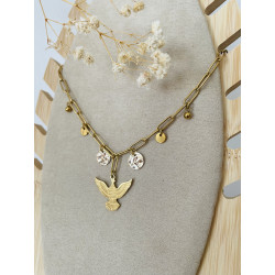 Collier gris gris "Aigle"