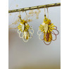 Créoles "Abeilles" jaunes