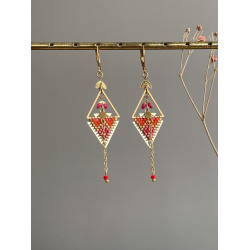 Dormeuses "Triangle tissé" design