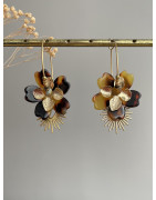 Créole "Fleur acetate" marron