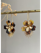 Créole "Fleur acetate" marron