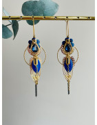 Créoles "Cocq royal" bleues