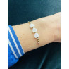 Bracelet nacre "3 coeurs"