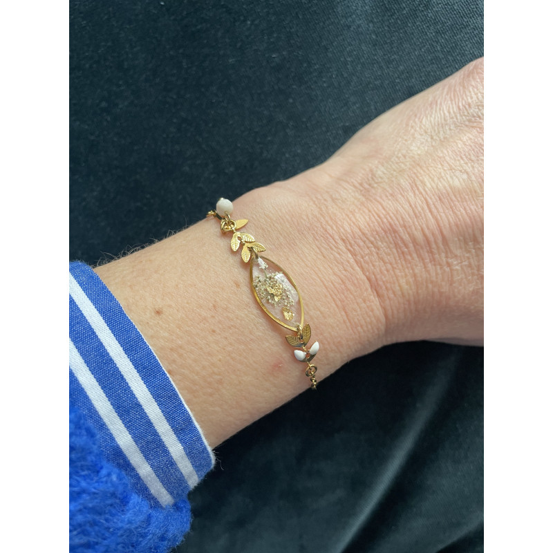 Bracelet "Fleurs sechées"