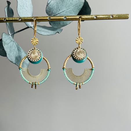 Dormeuse créole byzance verte