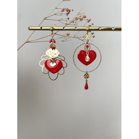 Clous "Cupidon Coeur asymetriques"