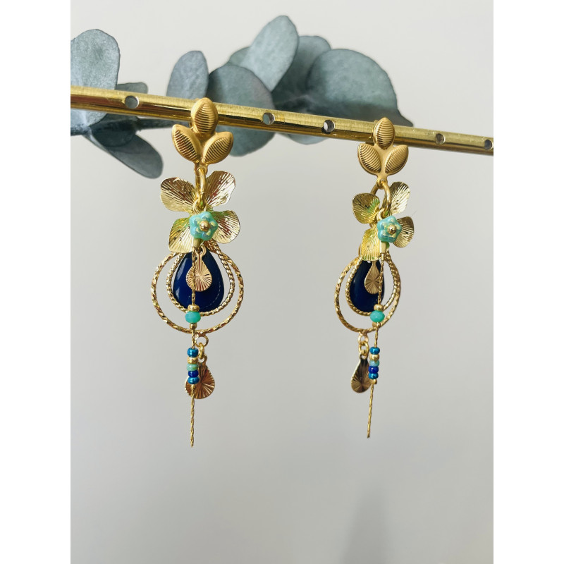 Clous "Anouk" bleues